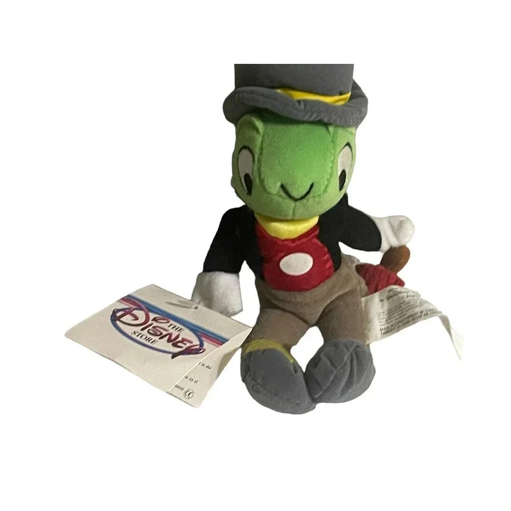 Vintage Disneyland Walt Disney World Jiminy Cricket Plush Stuffed Pinocchio 9”